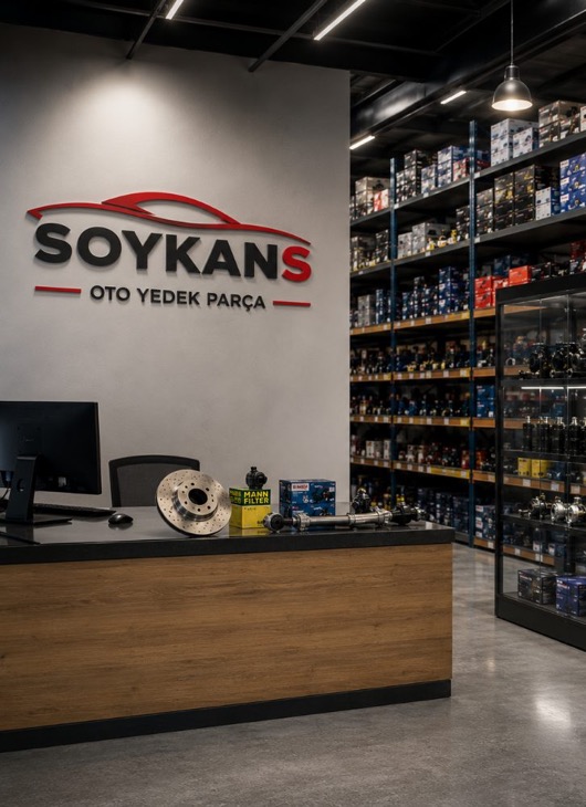 Soykans Oto yedek parça mağazası ve depo raf sistemleri